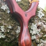 Leather laminate “Omega” with cocobolo palm swell