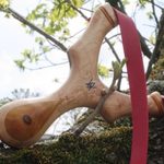 Roosevelt in Birds Eye Maple with Black walnut core and Osage Palm Swell